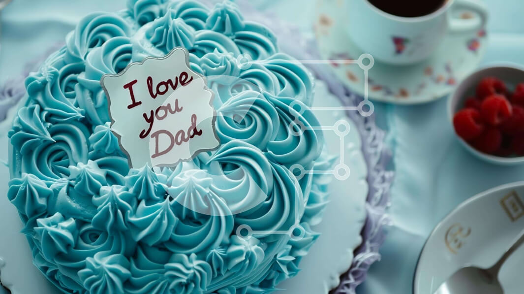 Intra Συλλεκτικό Ξύλινο Παζλ Plywood  4mm - Τούρτα για τη γιορτή του πατέρα με καφέ Σε Ξύλινο Κουτί - Διαστάσεις: 10x10 cm – 25 κομμάτια