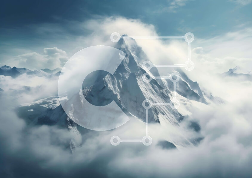 Intra Συλλεκτικό Ξύλινο Παζλ Plywood  4mm - Βουνό καλυμμένο από σύννεφα Σε Ξύλινο Κουτί - Διαστάσεις: 10x10 cm – 25 κομμάτια