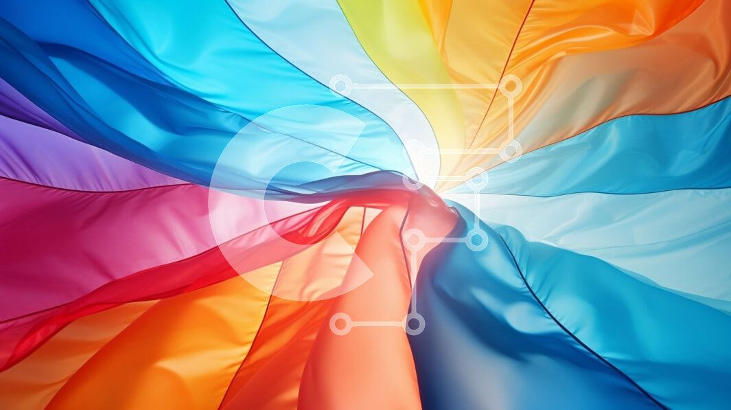 Intra Συλλεκτικό Ξύλινο Παζλ Plywood  4mm - Ζωντανή εικόνα μιας σημαίας του ουράνιου τόξου που κυματίζει στο αεράκι Σε Ξύλινο Κουτί - Διαστάσεις Puzzle: 10x10 cm – 25 κομμάτια