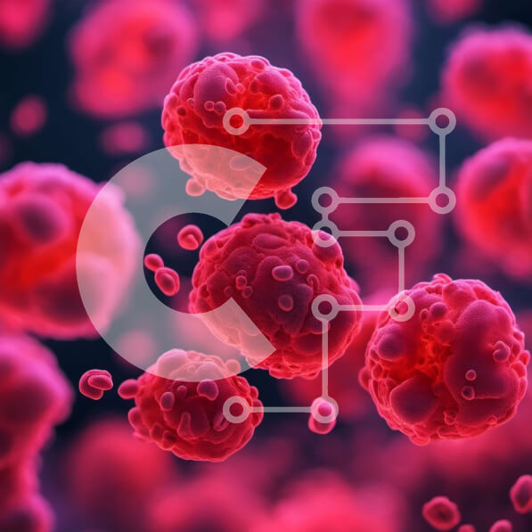 Intra Συλλεκτικό Ξύλινο Παζλ Plywood  4mm - Ομάδα Ερυθρών Αιμοσφαιρίων Σε Ξύλινο Κουτί - Διαστάσεις Puzzle: 10x10 cm – 25 κομμάτια