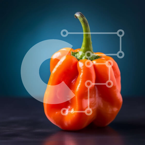 Σετ των 2 Intra Συλλεκτικό Ξύλινο Παζλ Plywood  4mm - Κόκκινο πιπέρι σε σκούρο φόντο Σε Ξύλινο Κουτί - Διαστάσεις: 10x10 cm – 25 κομμάτια