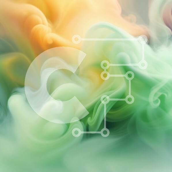 Intra Συλλεκτικό Ξύλινο Παζλ Plywood  4mm - Ζωντανή εικόνα ενός στροβιλισμού καπνού σε όμορφα χρώματα Σε Ξύλινο Κουτί - Διαστάσεις Puzzle: 10x10 cm – 25 κομμάτια