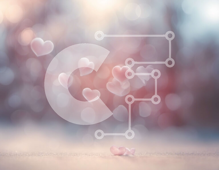 Intra Συλλεκτικό Ξύλινο Παζλ Plywood  4mm - Ροζ καρδιές σκορπισμένες στο έδαφος Σε Ξύλινο Κουτί - Διαστάσεις Puzzle: 10x10 cm – 25 κομμάτια