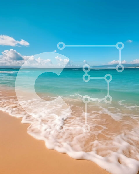 Intra Συλλεκτικό Ξύλινο Παζλ Plywood  4mm - Όμορφη εικόνα μιας τροπικής παραλίας με καταγάλανα νερά και λευκή άμμο Σε Ξύλινο Κουτί - Διαστάσεις Puzzle: 10x10 cm – 25 κομμάτια