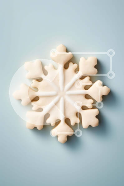Σετ των 2 Intra Συλλεκτικό Ξύλινο Παζλ Plywood  4mm - Μπισκότο ζάχαρης σε σχήμα νιφάδας χιονιού για διακόσμηση και στολίδια Σε Ξύλινο Κουτί - Διαστάσεις: 10x10 cm – 25 κομμάτια