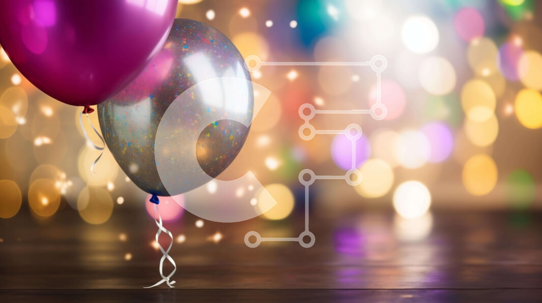 Intra Συλλεκτικό Ξύλινο Παζλ Plywood  4mm - Πολύχρωμα μπαλόνια με φώτα Bokeh Σε Ξύλινο Κουτί - Διαστάσεις Puzzle: 10x10 cm – 25 κομμάτια