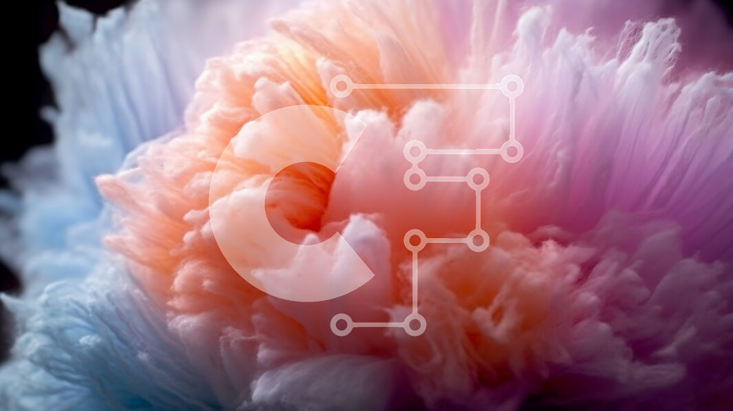 Intra Συλλεκτικό Ξύλινο Παζλ Plywood  4mm - Εκπληκτική αφηρημένη εικόνα μιας περιστρεφόμενης δίνης σε αποχρώσεις του ροζ, του μωβ και του μπλε Σε Ξύλινο Κουτί - Διαστάσεις Puzzle: 10x10 cm – 25 κομμάτια