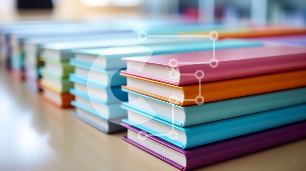 Intra Συλλεκτικό Ξύλινο Παζλ Plywood  4mm - Πολύχρωμα βιβλία σε ένα τραπέζι Σε Ξύλινο Κουτί - Διαστάσεις Puzzle: 10x10 cm – 25 κομμάτια