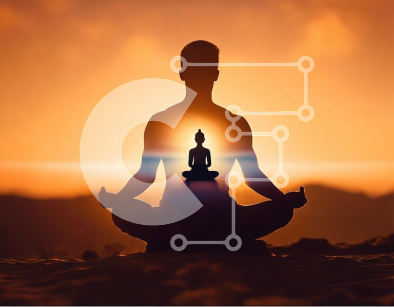 Intra Συλλεκτικό Ξύλινο Παζλ Plywood  4mm - Διαλογισμός και Φώτιση στο Sunrise Σε Ξύλινο Κουτί - Διαστάσεις Puzzle: 10x10 cm – 25 κομμάτια