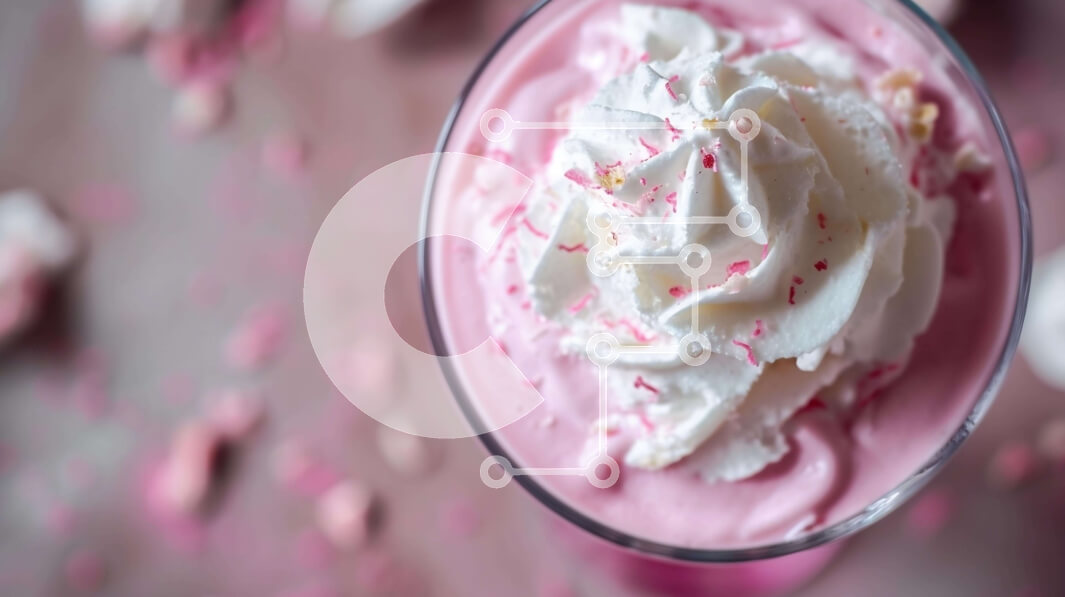 Σετ των 2 Intra Συλλεκτικό Ξύλινο Παζλ Plywood  4mm - Ροζ Milkshake με σαντιγί και Pink Sprinkles Σε Ξύλινο Κουτί - Διαστάσεις: 10x10 cm – 25 κομμάτια