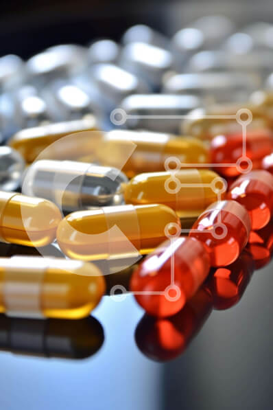 Intra Συλλεκτικό Ξύλινο Παζλ Plywood  4mm - Πολύχρωμες κάψουλες χαπιών τοποθετημένες η μία πάνω στην άλλη Σε Ξύλινο Κουτί - Διαστάσεις Puzzle: 10x10 cm – 25 κομμάτια