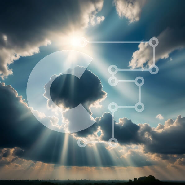 Intra Συλλεκτικό Ξύλινο Παζλ Plywood  4mm - Όμορφη ηλιόλουστη μέρα με αφράτα σύννεφα Σε Ξύλινο Κουτί - Διαστάσεις Puzzle: 10x10 cm – 25 κομμάτια