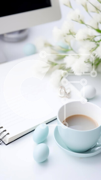 Intra Συλλεκτικό Ξύλινο Παζλ Plywood  4mm - Ανοιξιάτικο διάλειμμα για καφέ με πασχαλινά αυγά και σημειωματάριο Σε Ξύλινο Κουτί - Διαστάσεις Puzzle: 10x10 cm – 25 κομμάτια