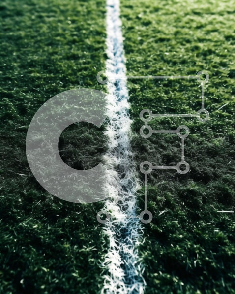 Intra Συλλεκτικό Ξύλινο Παζλ Plywood  4mm - Όμορφη εικόνα ενός γηπέδου ποδοσφαίρου με πράσινο χλοοτάπητα και λευκές γραμμές Σε Ξύλινο Κουτί - Διαστάσεις Puzzle: 10x10 cm – 25 κομμάτια