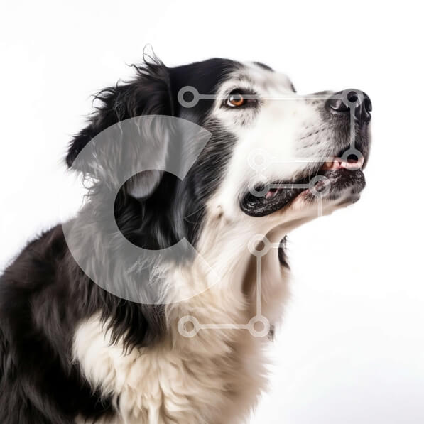 Intra Συλλεκτικό Ξύλινο Παζλ Plywood  4mm - Αξιολάτρευτη εικόνα ενός περίεργου ασπρόμαυρου σκύλου Σε Ξύλινο Κουτί - Διαστάσεις: 10x10 cm – 25 κομμάτια