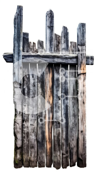 Intra Συλλεκτικό Ξύλινο Παζλ Plywood  4mm - Όμορφη εικόνα ενός παλιού ξύλινου φράχτη σε ένα αγροτικό τοπίο Σε Ξύλινο Κουτί - Διαστάσεις Puzzle: 10x10 cm – 25 κομμάτια