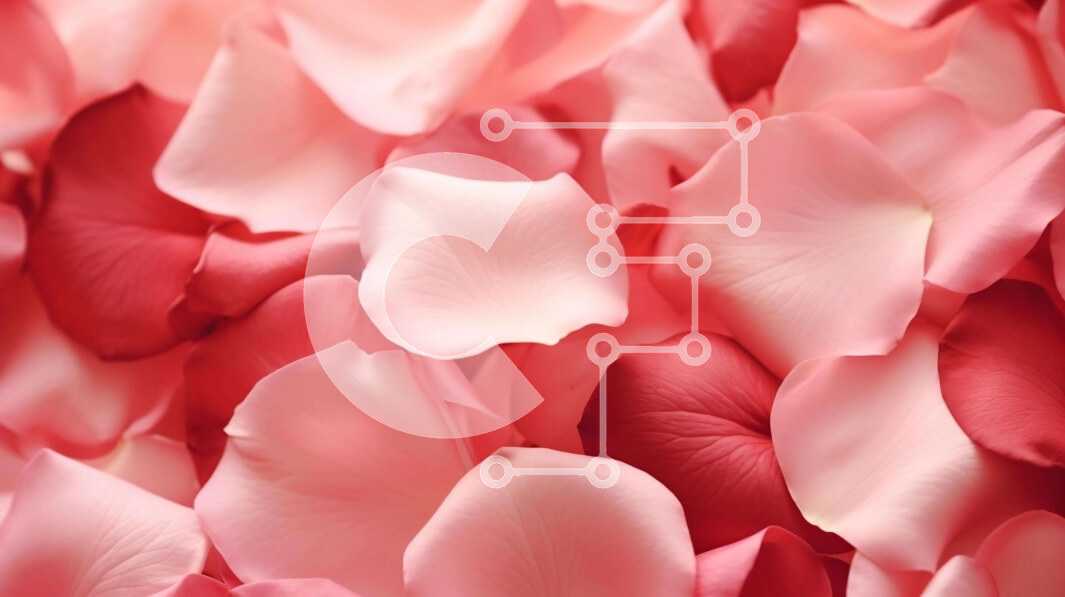 Intra Συλλεκτικό Ξύλινο Παζλ Plywood  4mm - Κοντινό πλάνο με ροζ και κόκκινα πέταλα για φόντο την άνοιξη Σε Ξύλινο Κουτί - Διαστάσεις: 10x10 cm – 25 κομμάτια