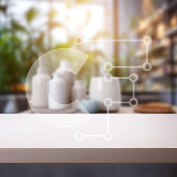 Intra Συλλεκτικό Ξύλινο Παζλ Plywood  4mm - Κενό ξύλινο τραπέζι με πράσινο φυτό σε λευκό κεραμικό βάζο Σε Ξύλινο Κουτί - Διαστάσεις Puzzle: 10x10 cm – 25 κομμάτια