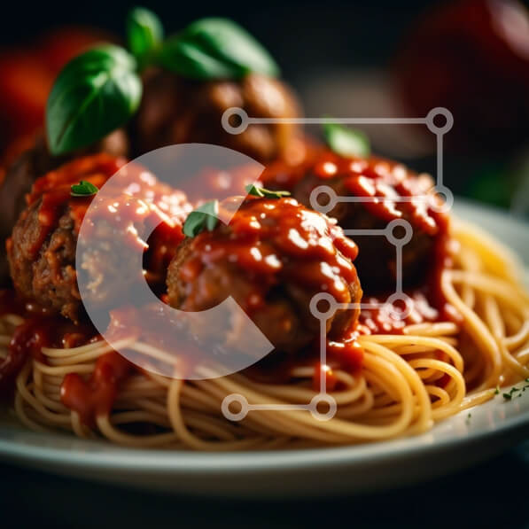 Σετ των 2 Intra Συλλεκτικό Ξύλινο Παζλ Plywood  4mm - Αλμυρά σπαγγέτι με κεφτεδάκια και σάλτσα ντομάτας Σε Ξύλινο Κουτί - Διαστάσεις: 10x10 cm – 25 κομμάτια