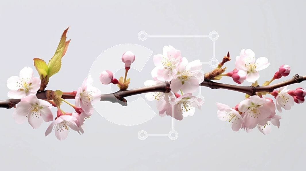 Intra Συλλεκτικό Ξύλινο Παζλ Plywood  4mm - Πανέμορφη εικόνα ενός ανθισμένου κλαδιού κερασιάς με ροζ άνθη Σε Ξύλινο Κουτί - Διαστάσεις: 10x10 cm – 25 κομμάτια