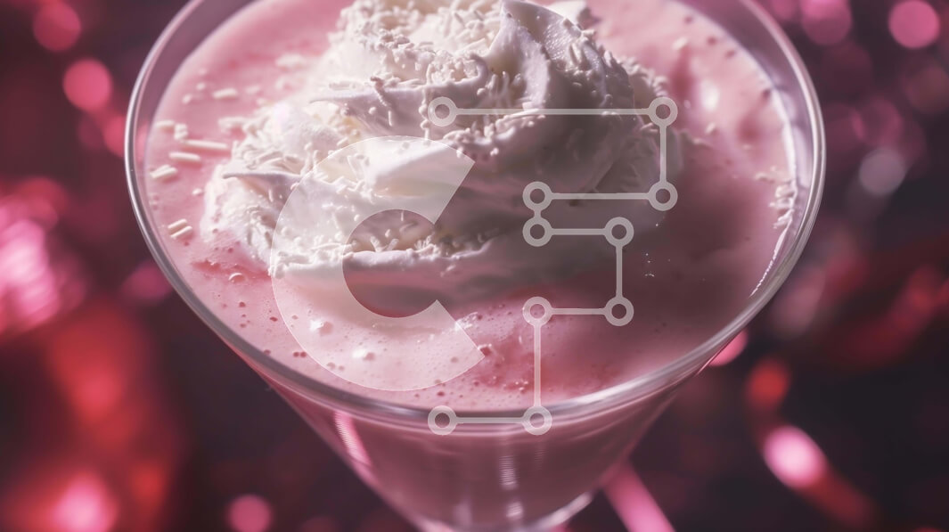 Σετ των 2 Intra Συλλεκτικό Ξύλινο Παζλ Plywood  4mm - Ροζ Milkshake με σαντιγί και Πασπαλίζουμε Σε Ξύλινο Κουτί - Διαστάσεις: 10x10 cm – 25 κομμάτια