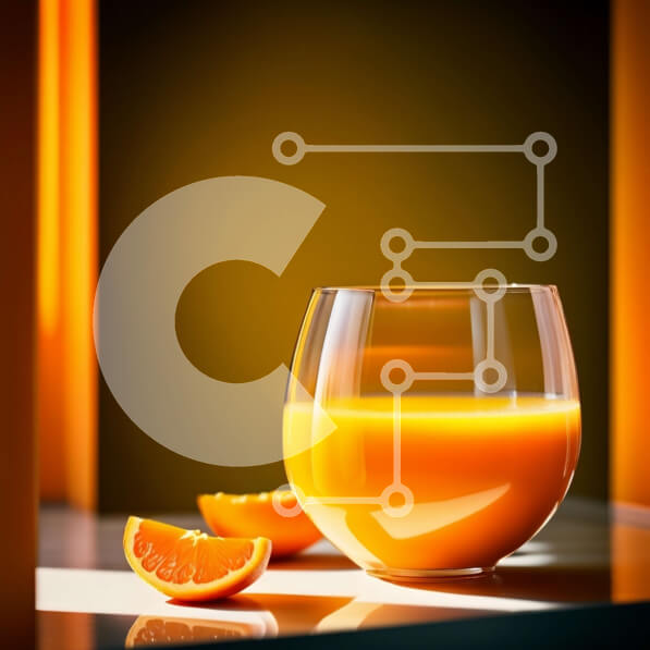 Σετ των 2 Intra Συλλεκτικό Ξύλινο Παζλ Plywood  4mm - Δροσιστικό ποτήρι χυμό πορτοκαλιού σε μια ηλιόλουστη μέρα Σε Ξύλινο Κουτί - Διαστάσεις: 10x10 cm – 25 κομμάτια