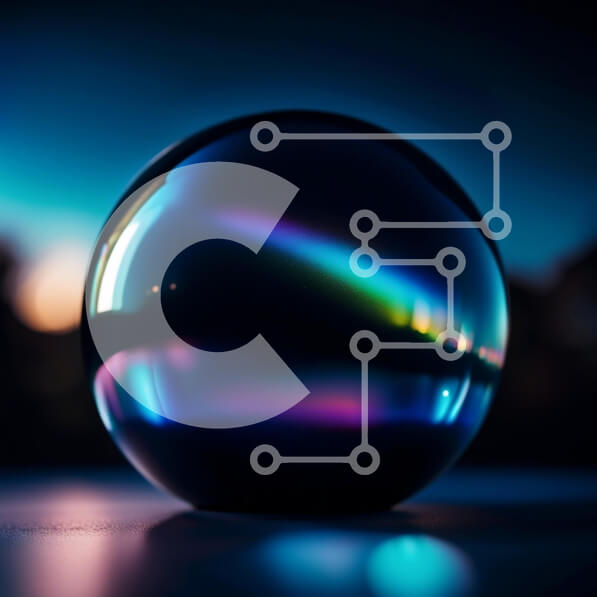 Intra Συλλεκτικό Ξύλινο Παζλ Plywood  4mm - Μυστηριώδης και μαγευτική ασπρόμαυρη εικόνα μιας κρυστάλλινης μπάλας τη νύχτα Σε Ξύλινο Κουτί - Διαστάσεις Puzzle: 10x10 cm – 25 κομμάτια