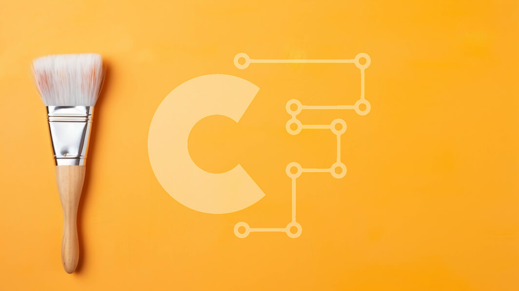 Intra Συλλεκτικό Ξύλινο Παζλ Plywood  4mm - Λευκό πινέλο σε πορτοκαλί φόντο Σε Ξύλινο Κουτί - Διαστάσεις Puzzle: 10x10 cm – 25 κομμάτια