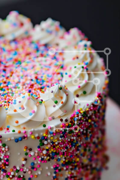 Σετ των 2 Intra Συλλεκτικό Ξύλινο Παζλ Plywood  4mm - Πολύχρωμο κέικ πασπαλίσματος με άχνη και σαντιγί Σε Ξύλινο Κουτί - Διαστάσεις: 10x10 cm – 25 κομμάτια