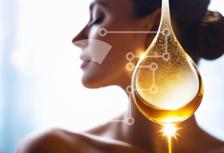 Intra Συλλεκτικό Ξύλινο Παζλ Plywood  4mm - Γυναίκα που χρησιμοποιεί λάδι για ρουτίνα ομορφιάς Σε Ξύλινο Κουτί - Διαστάσεις Puzzle: 10x10 cm – 25 κομμάτια