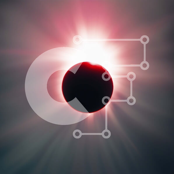 Intra Συλλεκτικό Ξύλινο Παζλ Plywood  4mm - Εκπληκτική εικόνα μιας έκλειψης ηλίου με έναν μερικώς σκοτισμένο ήλιο Σε Ξύλινο Κουτί - Διαστάσεις: 10x10 cm – 25 κομμάτια