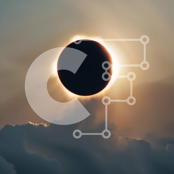 Intra Συλλεκτικό Ξύλινο Παζλ Plywood  4mm - Εκπληκτική εικόνα μιας έκλειψης ηλίου με τον Ήλιο να καλύπτεται εν μέρει από τη Σελήνη Σε Ξύλινο Κουτί - Διαστάσεις Puzzle: 10x10 cm – 25 κομμάτια