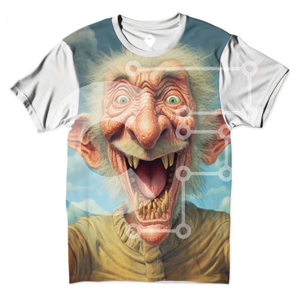 Intra Συλλεκτικό Ξύλινο Παζλ Plywood  4mm - Ευτυχισμένος ηλικιωμένος με μακριά λευκή γενειάδα και χαμογελαστά μάτια Σε Ξύλινο Κουτί - Διαστάσεις Puzzle: 10x10 cm – 25 κομμάτια