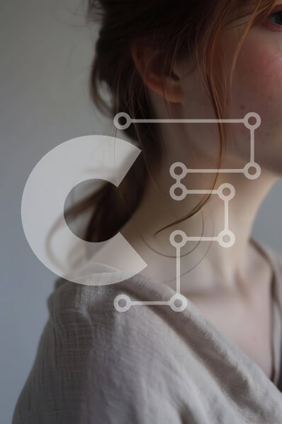 Intra Συλλεκτικό Ξύλινο Παζλ Plywood  4mm - Μυστηριώδης κοκκινομάλλα που κοιτάζει στην απόσταση Σε Ξύλινο Κουτί - Διαστάσεις Puzzle: 10x10 cm – 25 κομμάτια