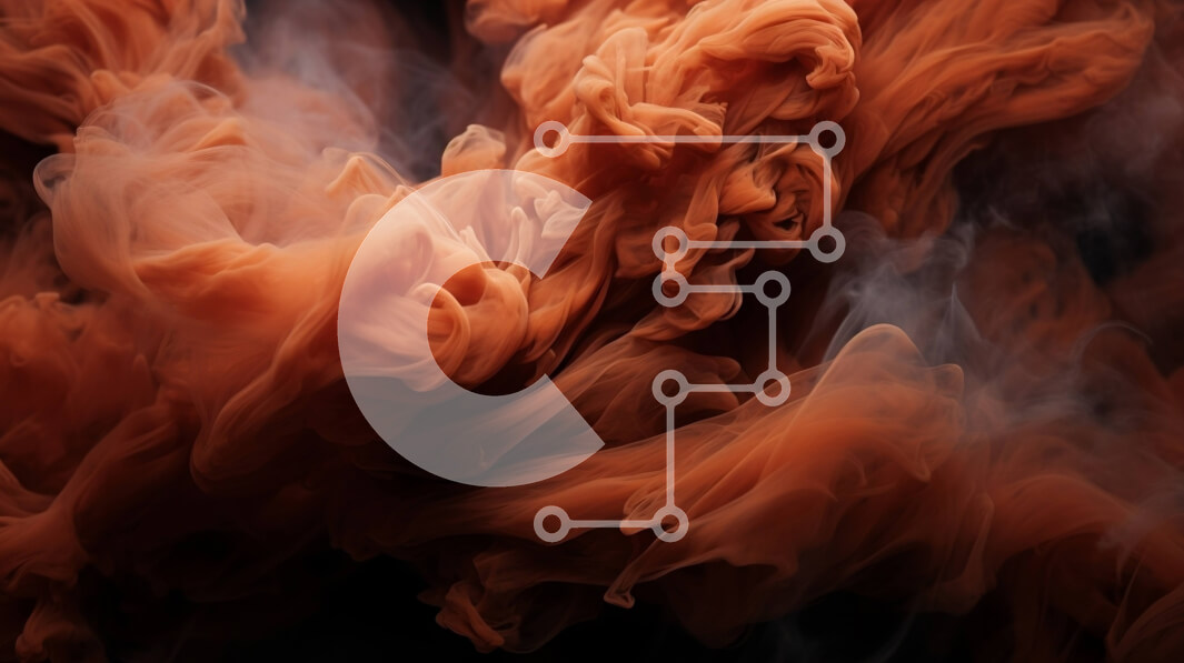 Intra Συλλεκτικό Ξύλινο Παζλ Plywood  4mm - Κοντινό πλάνο χυμένης πορτοκαλί μελάνης σε μαύρη επιφάνεια Σε Ξύλινο Κουτί - Διαστάσεις Puzzle: 10x10 cm – 25 κομμάτια