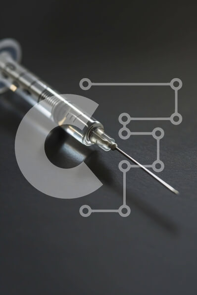 Intra Συλλεκτικό Ξύλινο Παζλ Plywood  4mm - Διαυγή σύριγγα στο τραπέζι Σε Ξύλινο Κουτί - Διαστάσεις Puzzle: 10x10 cm – 25 κομμάτια