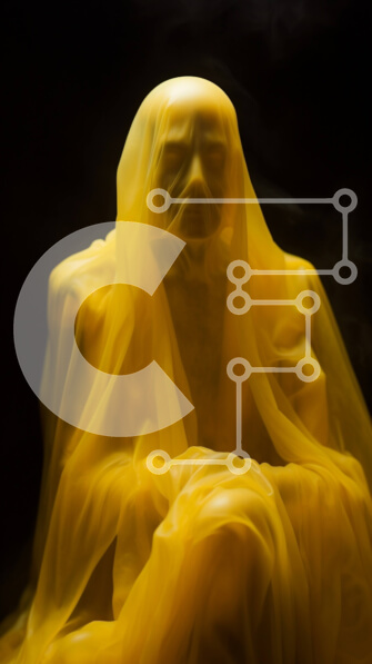 Intra Συλλεκτικό Ξύλινο Παζλ Plywood  4mm - Μυστηριώδης φιγούρα που κρύβεται στον καπνό Σε Ξύλινο Κουτί - Διαστάσεις Puzzle: 10x10 cm – 25 κομμάτια