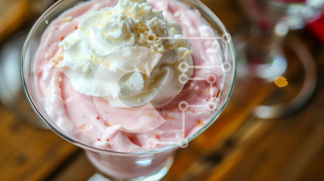 Σετ των 2 Intra Συλλεκτικό Ξύλινο Παζλ Plywood  4mm - Ροζ Smoothie με σαντιγί και φράουλες Σε Ξύλινο Κουτί - Διαστάσεις: 10x10 cm – 25 κομμάτια