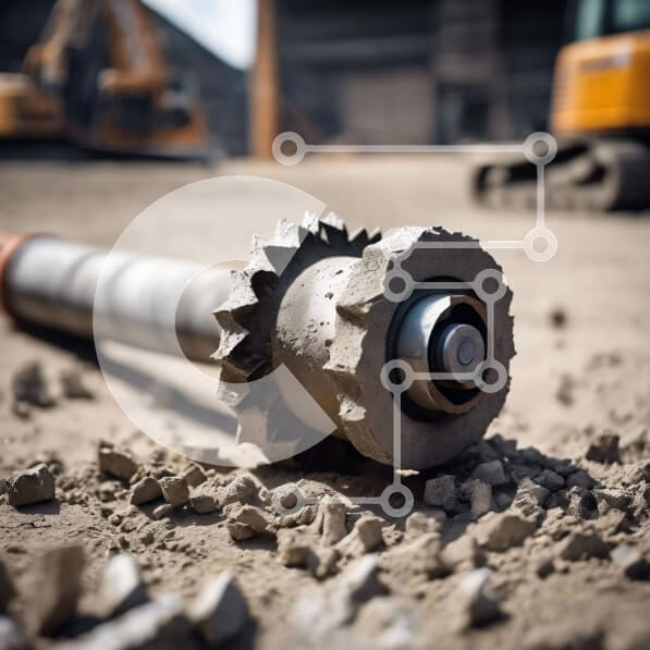 Intra Συλλεκτικό Ξύλινο Παζλ Plywood  4mm - Εργαλείο κατασκευής και οχήματα στο εργοτάξιο Σε Ξύλινο Κουτί - Διαστάσεις Puzzle: 10x10 cm – 25 κομμάτια