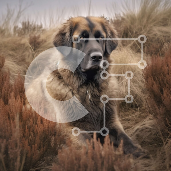 Intra Συλλεκτικό Ξύλινο Παζλ Plywood  4mm - Φιλικό καφέ σκυλί σε ένα χωράφι με γρασίδι Σε Ξύλινο Κουτί - Διαστάσεις: 10x10 cm – 25 κομμάτια