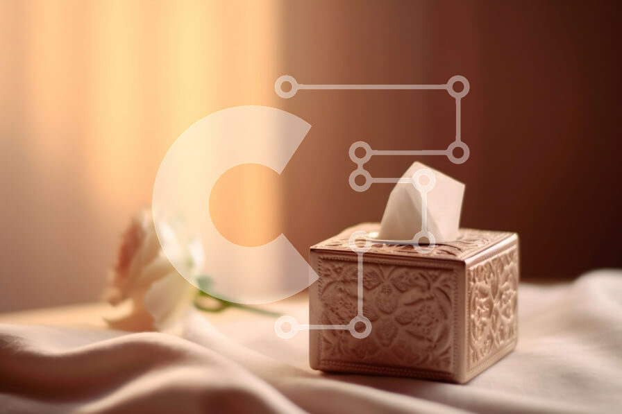 Intra Συλλεκτικό Ξύλινο Παζλ Plywood  4mm - Όμορφα διακοσμημένο κουτί λευκό χαρτομάντιλο με ροζ τριαντάφυλλα Σε Ξύλινο Κουτί - Διαστάσεις Puzzle: 10x10 cm – 25 κομμάτια