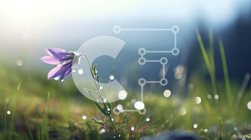 Intra Συλλεκτικό Ξύλινο Παζλ Plywood  4mm - Ζωντανό μωβ λουλούδι με σταγονίδια νερού Σε Ξύλινο Κουτί - Διαστάσεις: 10x10 cm – 25 κομμάτια