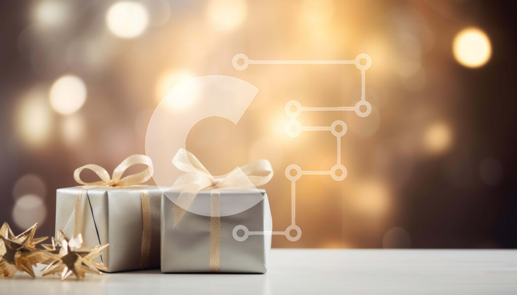 Intra Συλλεκτικό Ξύλινο Παζλ Plywood  4mm - Ασημένια κουτιά δώρων σε λευκό τραπέζι με φώτα Bokeh Σε Ξύλινο Κουτί - Διαστάσεις: 10x10 cm – 25 κομμάτια