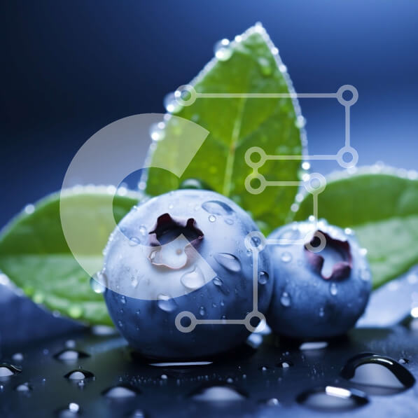 Σετ των 2 Intra Συλλεκτικό Ξύλινο Παζλ Plywood  4mm - Κοντινό πλάνο βακκίνια με σταγονίδια νερού Σε Ξύλινο Κουτί - Διαστάσεις: 10x10 cm – 25 κομμάτια