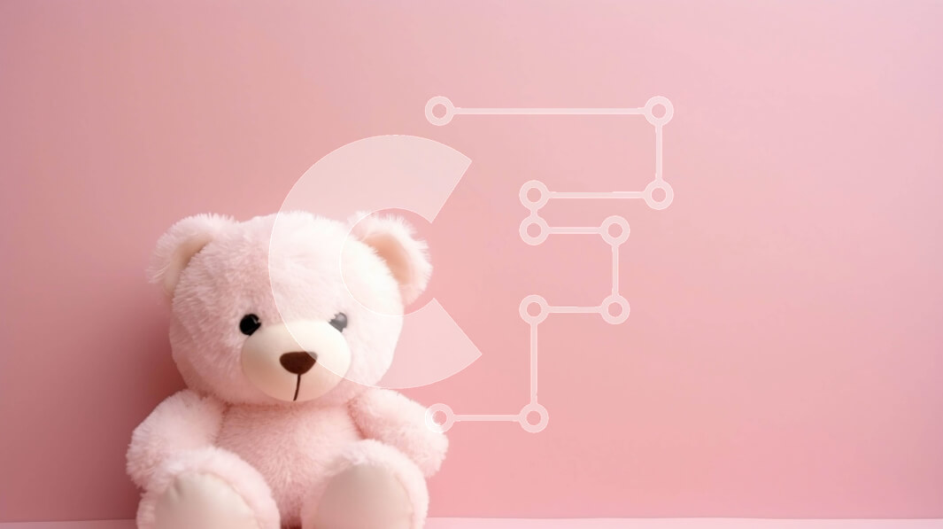 Intra Συλλεκτικό Ξύλινο Παζλ Plywood  4mm - Ροζ αρκουδάκι σε υπόλευκο φόντο Σε Ξύλινο Κουτί - Διαστάσεις: 10x10 cm – 25 κομμάτια