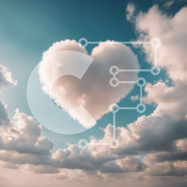 Intra Συλλεκτικό Ξύλινο Παζλ Plywood  4mm - Σύννεφο σε σχήμα καρδιάς - Σύμβολο αγάπης και φιλίας Σε Ξύλινο Κουτί - Διαστάσεις: 10x10 cm – 25 κομμάτια