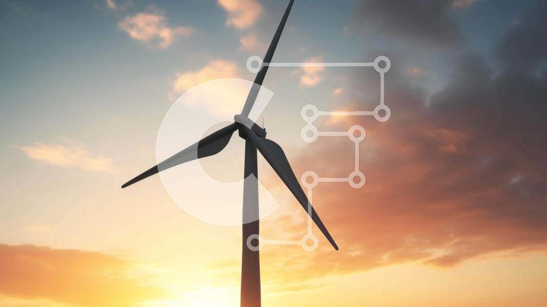 Intra Συλλεκτικό Ξύλινο Παζλ Plywood  4mm - Σιλουέτα ανεμογεννητριών στο ηλιοβασίλεμα Σε Ξύλινο Κουτί - Διαστάσεις: 10x10 cm – 25 κομμάτια