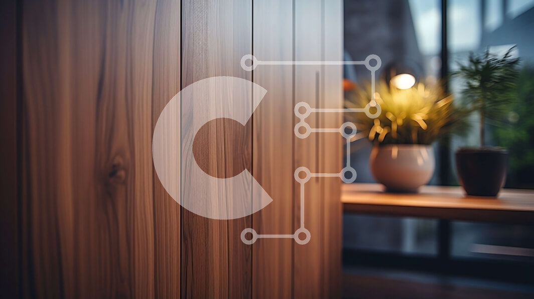 Intra Συλλεκτικό Ξύλινο Παζλ Plywood  4mm - Ξύλινος τοίχος με φυτό σε γλάστρα σε σαλόνι/χώρο γραφείου Σε Ξύλινο Κουτί - Διαστάσεις Puzzle: 10x10 cm – 25 κομμάτια