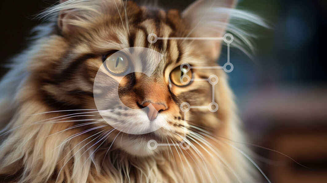 Intra Συλλεκτικό Ξύλινο Παζλ Plywood  4mm - Αξιολάτρευτη εικόνα μιας γάτας με φωτεινά πράσινα μάτια Σε Ξύλινο Κουτί - Διαστάσεις: 10x10 cm – 25 κομμάτια