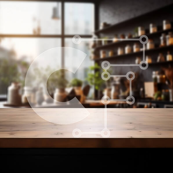 Intra Συλλεκτικό Ξύλινο Παζλ Plywood  4mm - Τραπέζι κουζίνας με θέα στην πόλη Σε Ξύλινο Κουτί - Διαστάσεις Puzzle: 10x10 cm – 25 κομμάτια